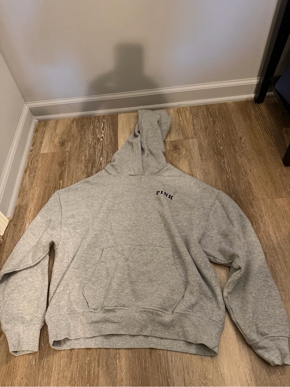 PINK Victoria's Secret Light Gray Pullover Hoodie